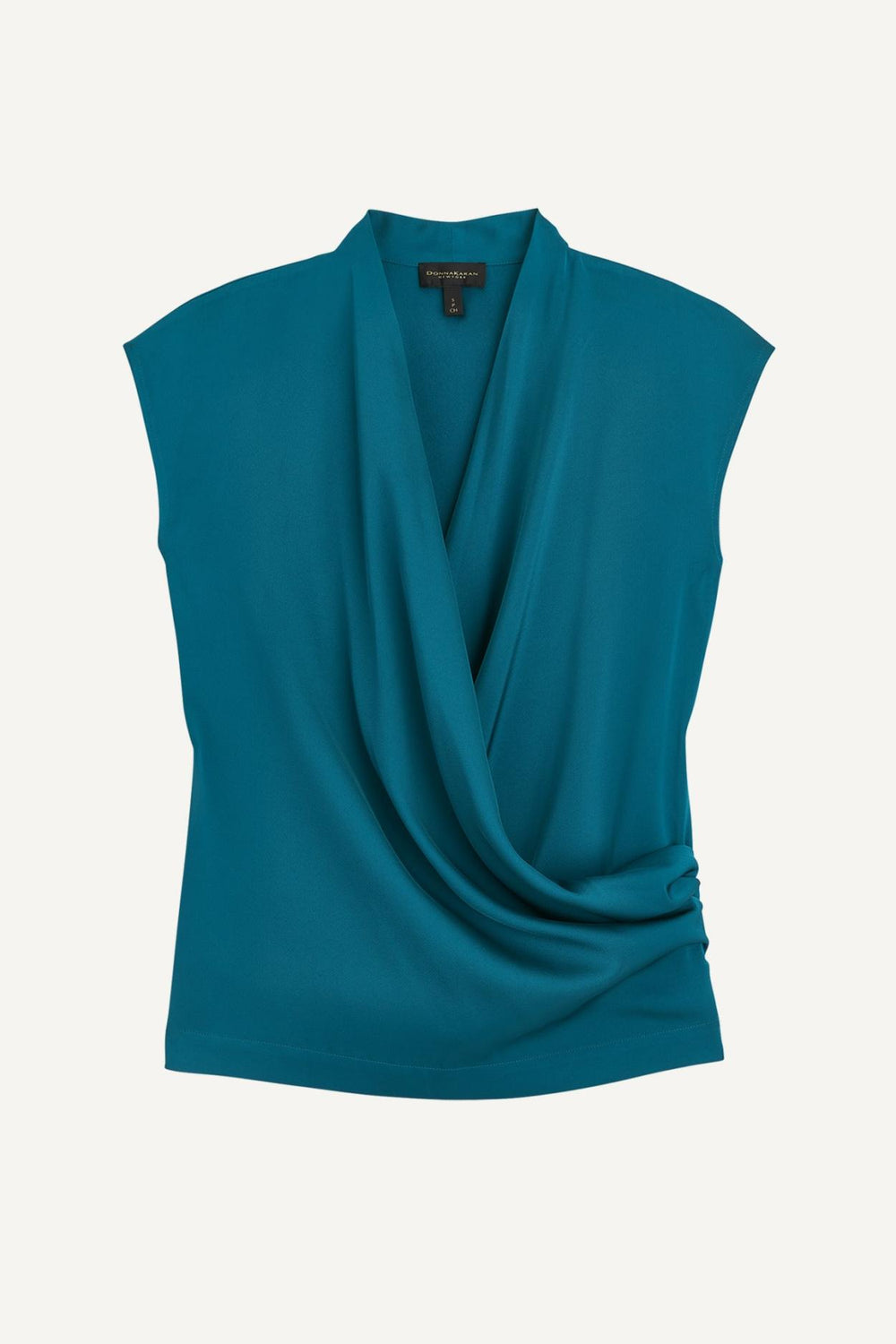Donna Karan Sweaters And Tops | Women FAUX WRAP TOP Empire Teal