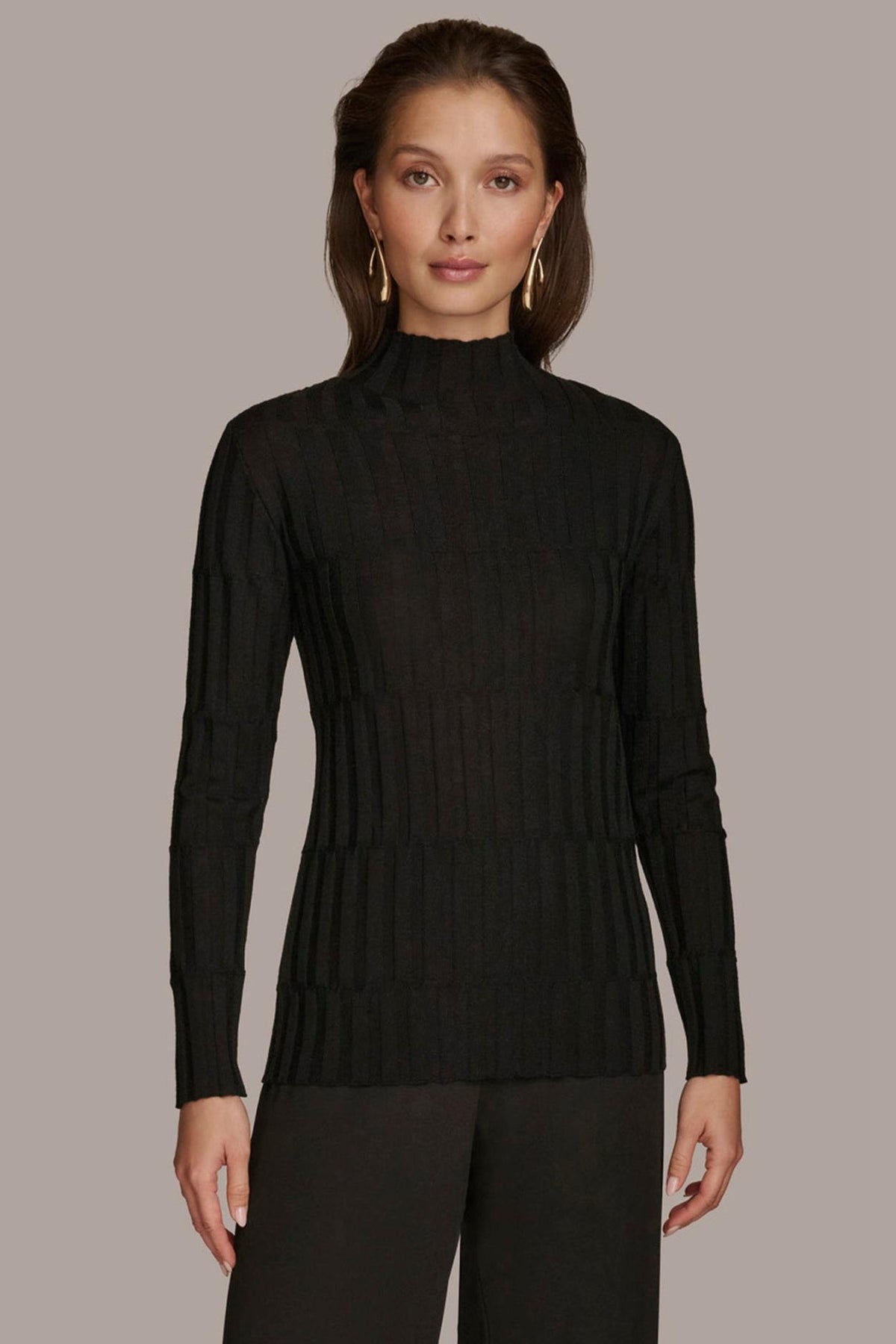 Donna Karan Sweaters And Tops | Women MERINO WOOL SWEATER Black