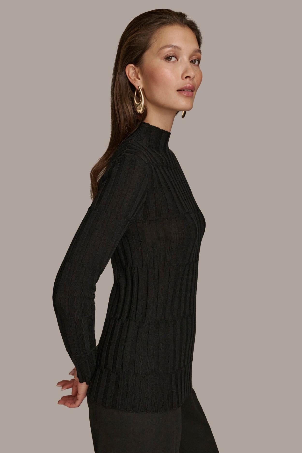 Donna Karan Sweaters And Tops | Women MERINO WOOL SWEATER Black