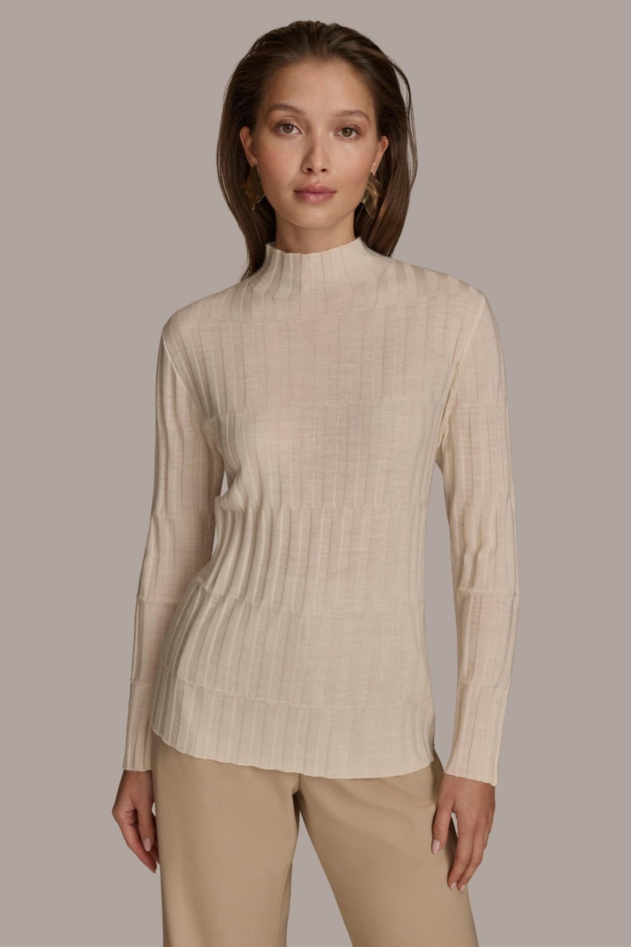Donna Karan Sweaters And Tops | Women MERINO WOOL SWEATER Ivory