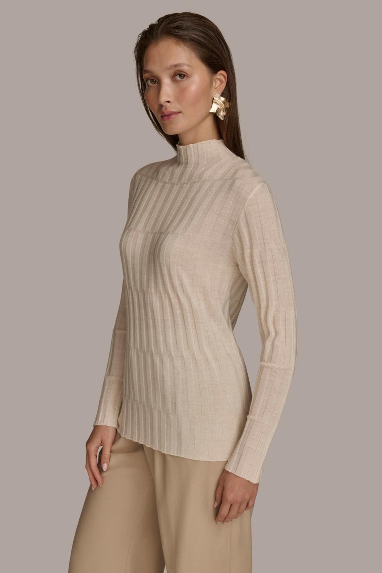Donna Karan Sweaters And Tops | Women MERINO WOOL SWEATER Ivory