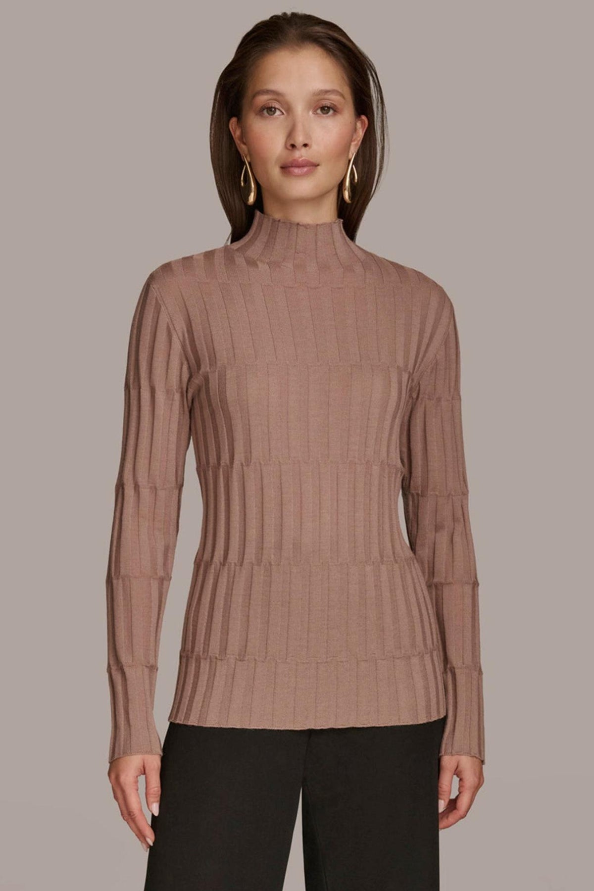 Donna Karan Sweaters And Tops | Women MERINO WOOL SWEATER Mink