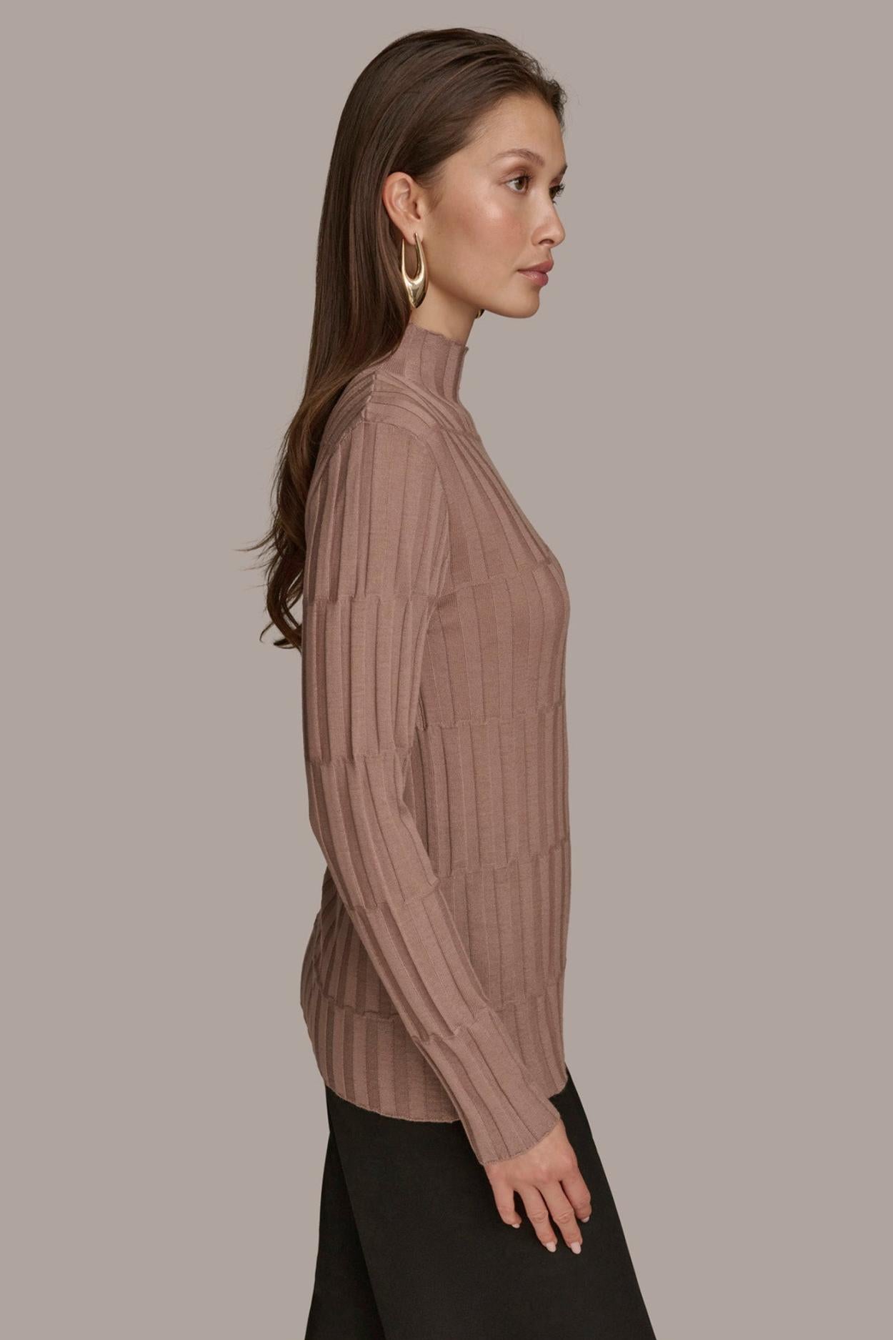 Donna Karan Sweaters And Tops | Women MERINO WOOL SWEATER Mink