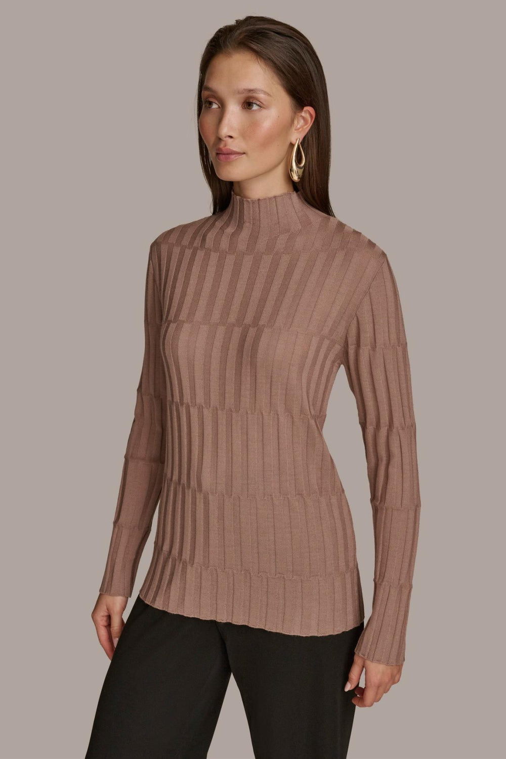 Donna Karan Sweaters And Tops | Women MERINO WOOL SWEATER Mink