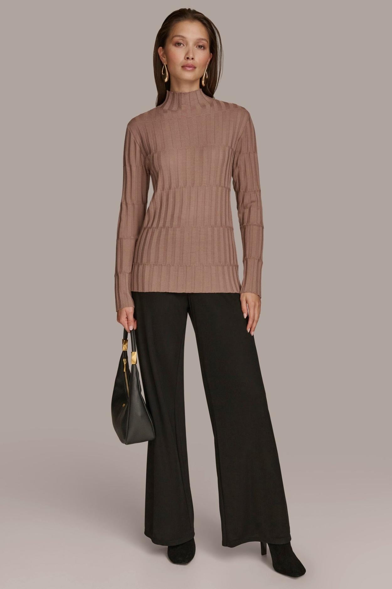Donna Karan Sweaters And Tops | Women MERINO WOOL SWEATER Mink