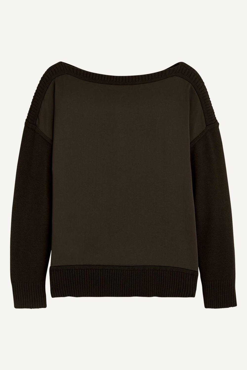 Donna Karan Sweaters And Tops | Women MIXED STITCH BOATNECK SWEATER Black