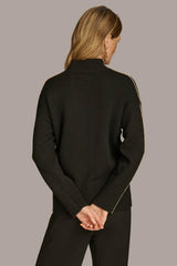 Donna Karan Sweaters And Tops | Women MOCK NECK SWEATER Black