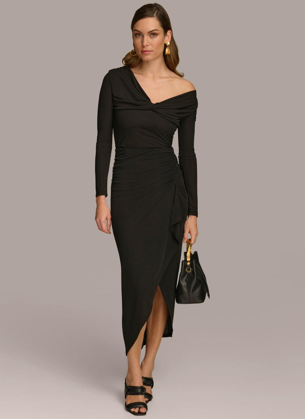 Donna Karan Sweaters And Tops | Women OFF SHOULDER BODYSUIT Black