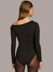 Donna Karan Sweaters And Tops | Women OFF SHOULDER BODYSUIT Black