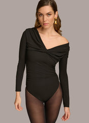 Donna Karan Sweaters And Tops | Women OFF SHOULDER BODYSUIT Black