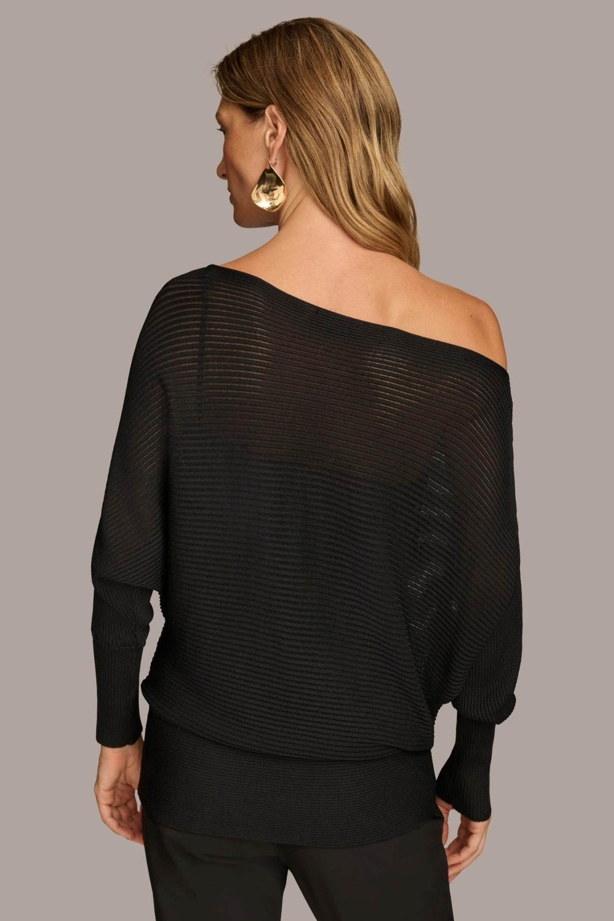 Donna Karan Sweaters And Tops | Women OVERSIZED SWEATER Black