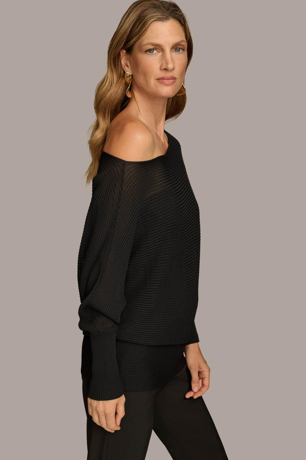 Donna Karan Sweaters And Tops | Women OVERSIZED SWEATER Black