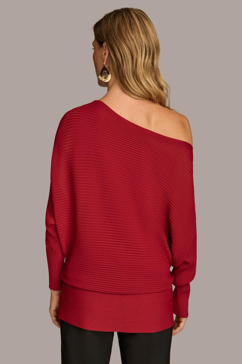 Donna Karan Sweaters And Tops | Women OVERSIZED SWEATER Metropolitan Red