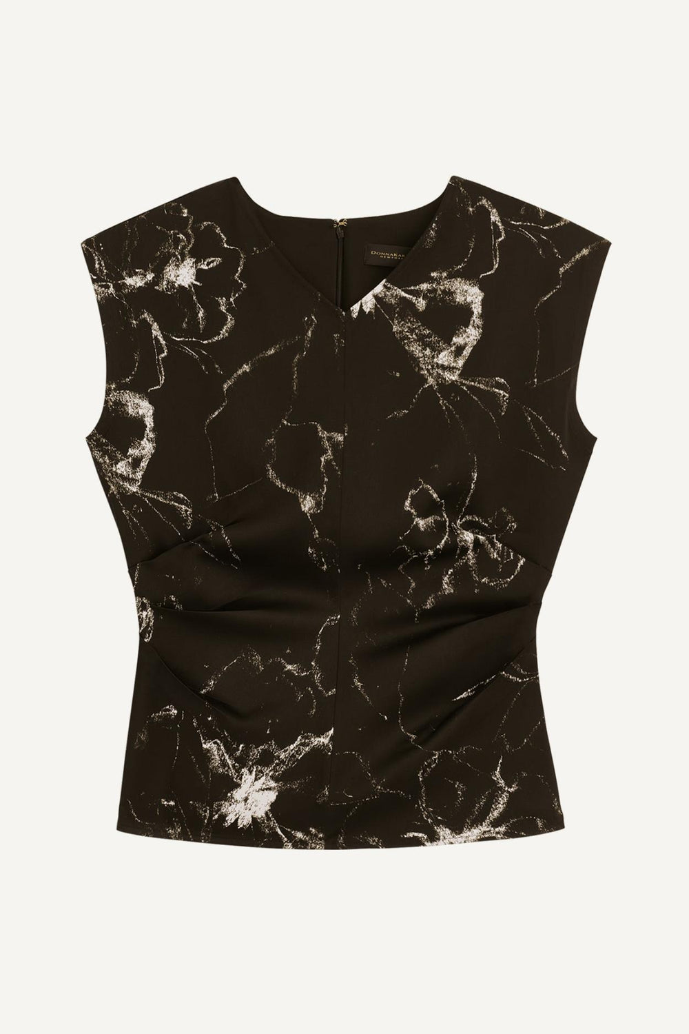 Donna Karan Sweaters And Tops | Women PRINTED CAP SLEEVE WITH DARTS Black