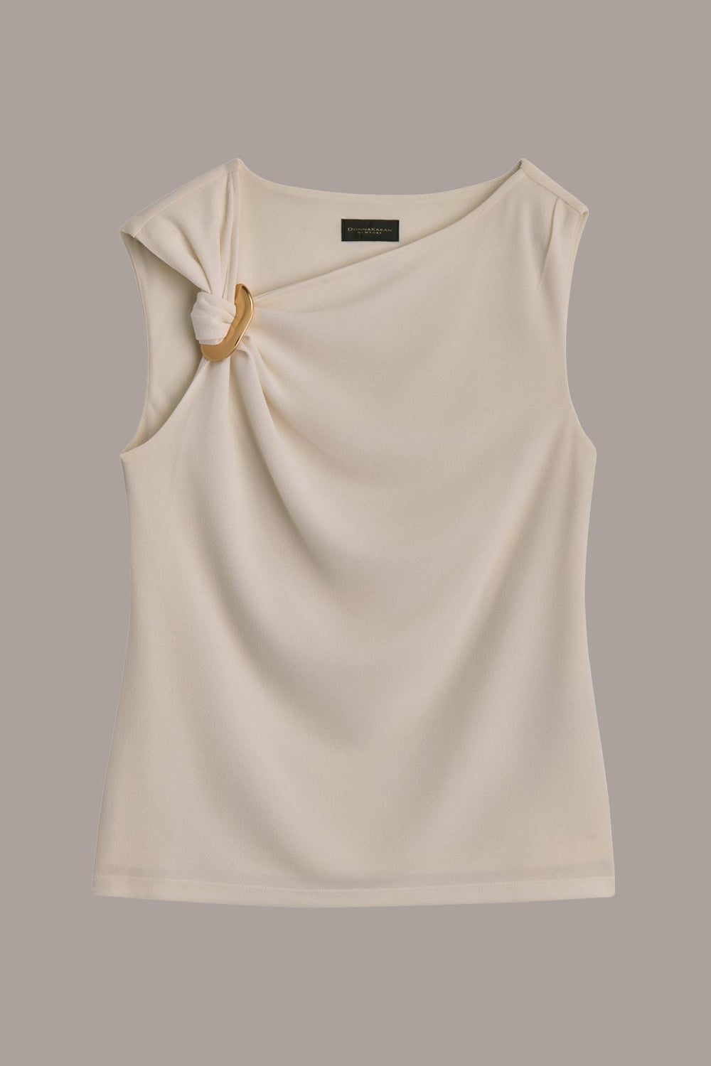 Donna Karan Sweaters And Tops | Women SHOULDER TWIST HARDWARE TOP Ivory