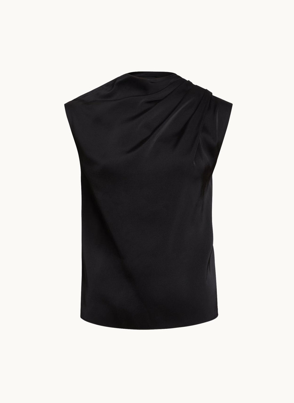 Donna Karan Sweaters And Tops | Women SLEEVELESS DRAPED MOCKNECK TOP Black