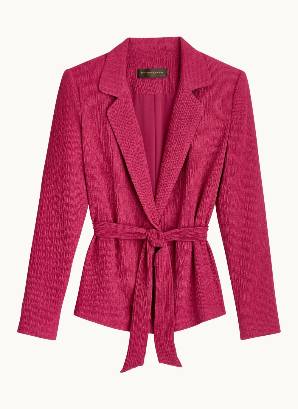 Donna Karan Sweaters And Tops | Women TEXTURE BELTED WRAP JACKET Cactus Flower