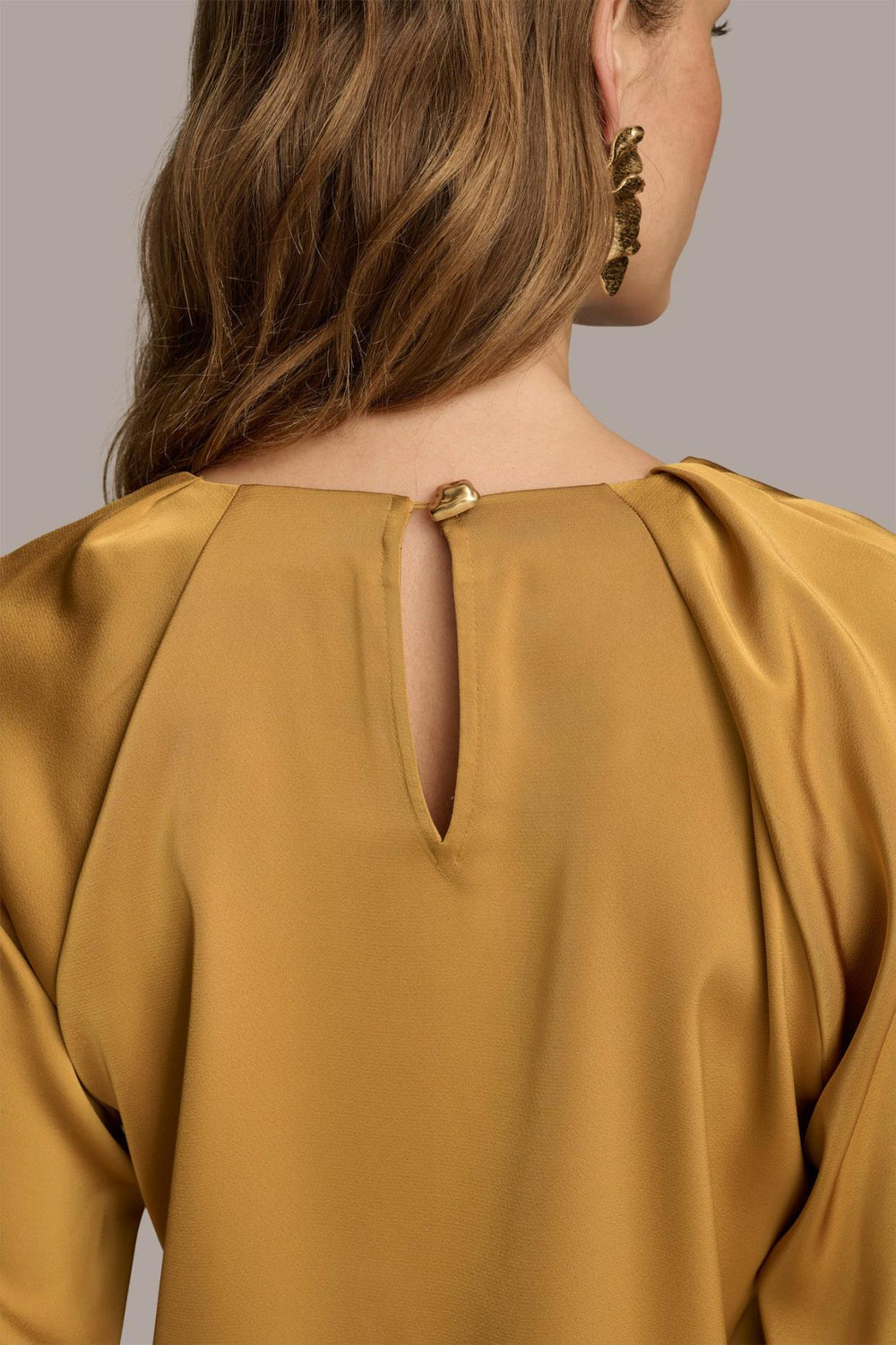 Donna Karan Sweaters And Tops | Women TOP WITH CHAIN HARDWARE Antique Gold