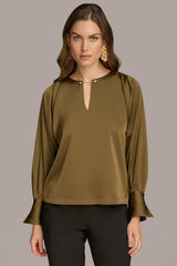 Donna Karan Sweaters And Tops | Women TOP WITH CHAIN HARDWARE Beech