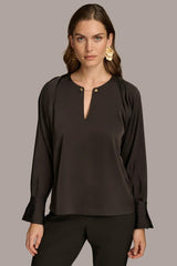Donna Karan Sweaters And Tops | Women TOP WITH CHAIN HARDWARE Black