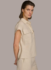 Donna Karan Sweaters And Tops | Women UTILITY TOP Sand