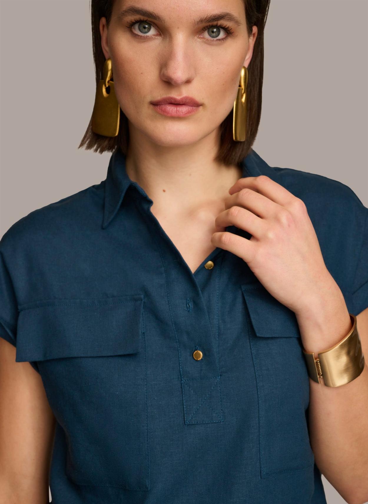 Donna Karan Sweaters And Tops | Women UTILITY TOP Tide